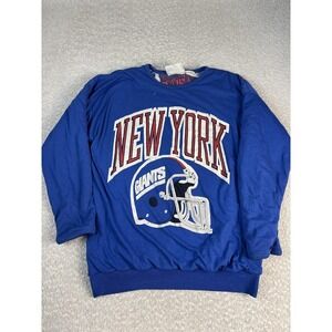 Nutmeg Vintage New York Giants Sweatshirt Mens L Blue NFL Football Crewneck 90s